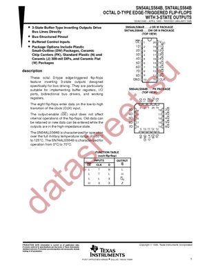 SN74ALS564BDWG4 datasheet  